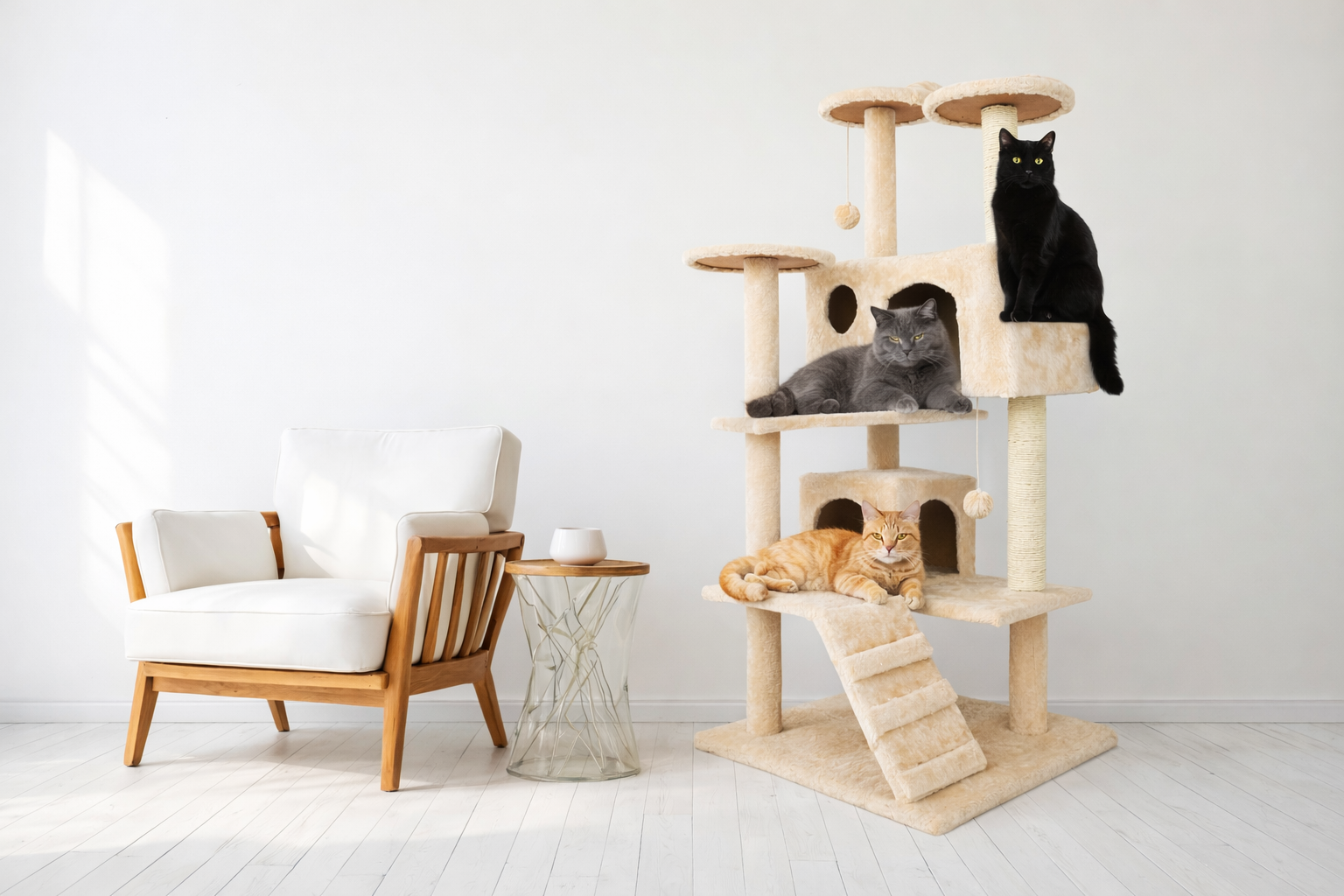 Sisal Rope Cat Climbing Tower