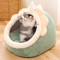 Cozy Dinosaur Pet Bed - Soft & Warm Dog and Cat Cushion