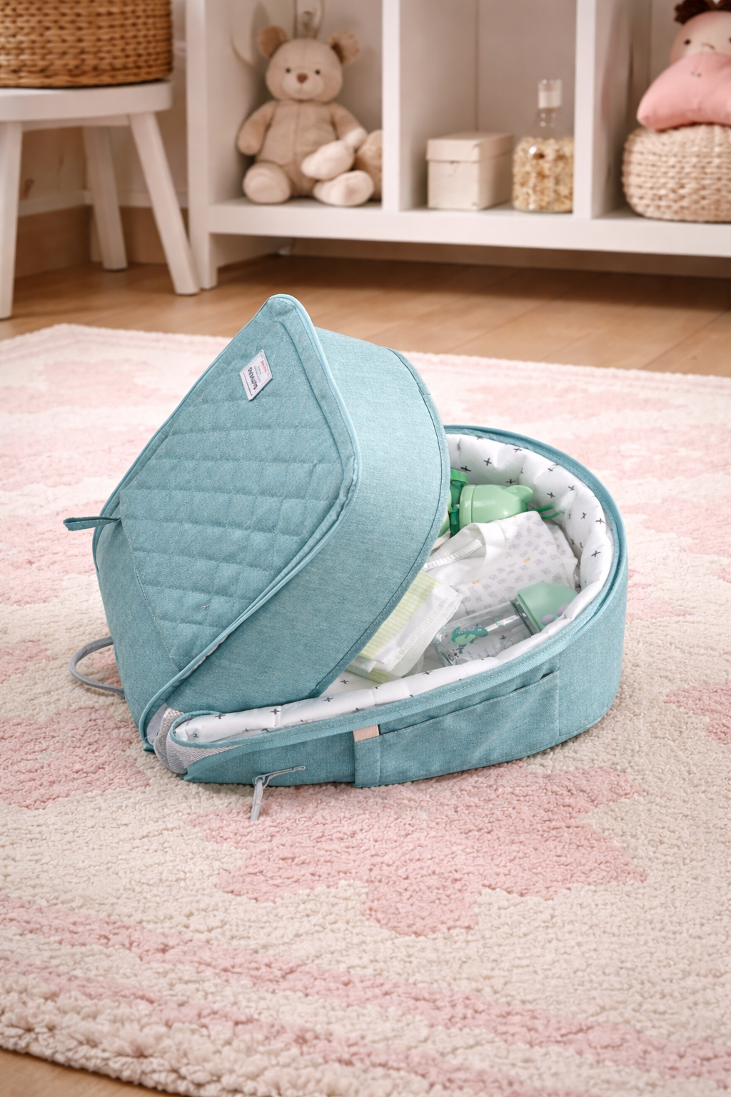 Foldable Diaper Bag Backpack with Changing Station