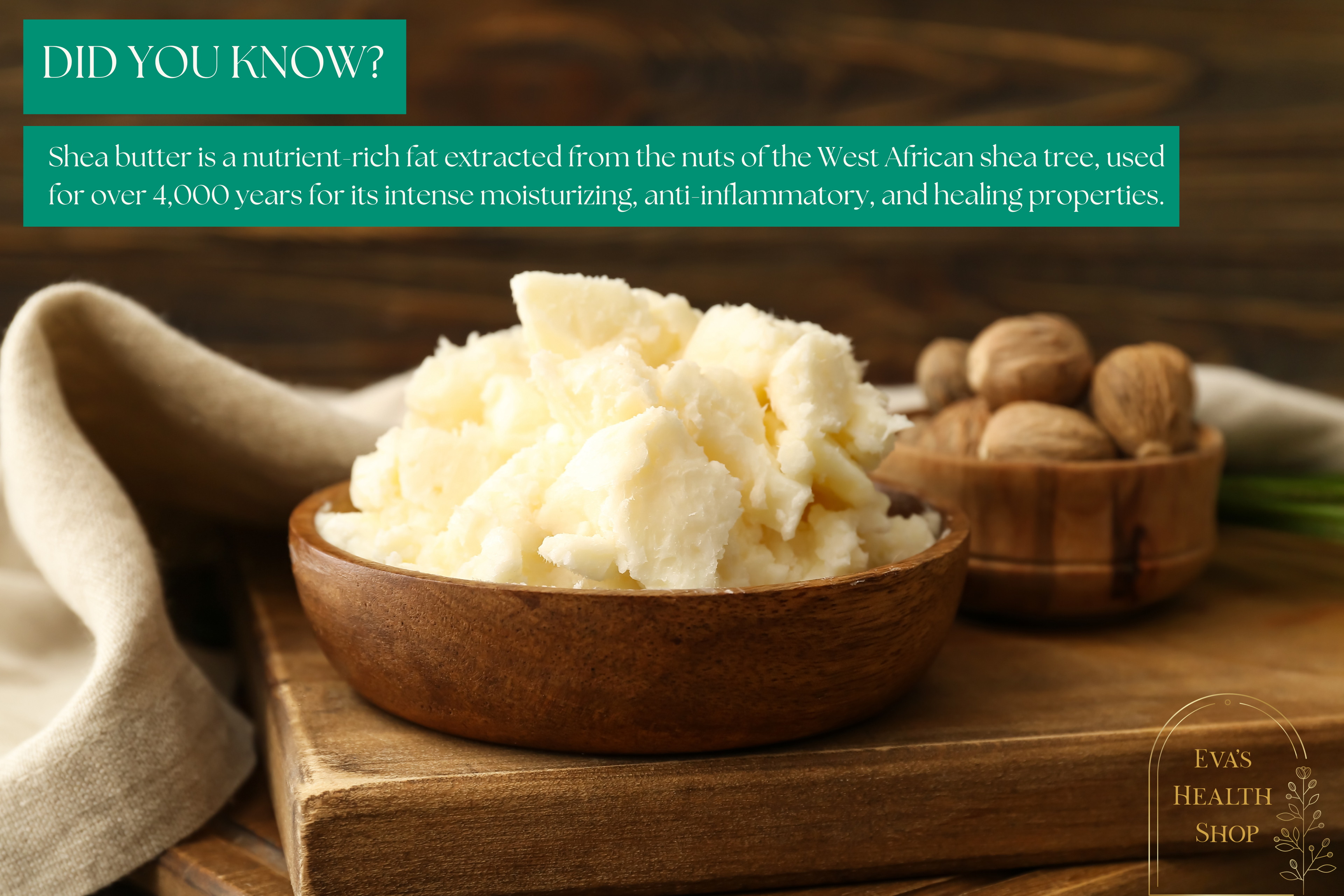 Organic Shea Butter - Pure Unrefined Body Moisturizer