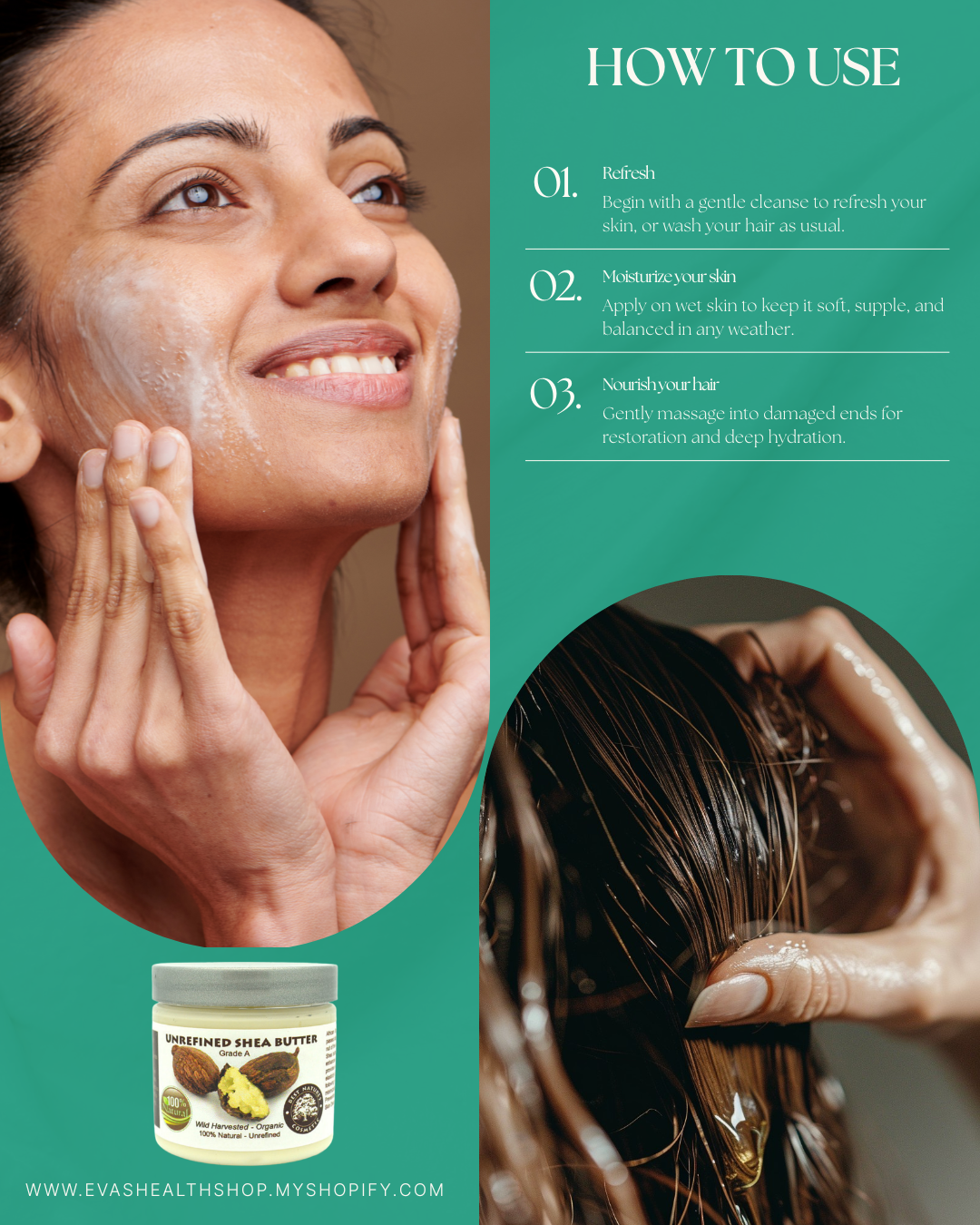 Organic Shea Butter - Pure Unrefined Body Moisturizer
