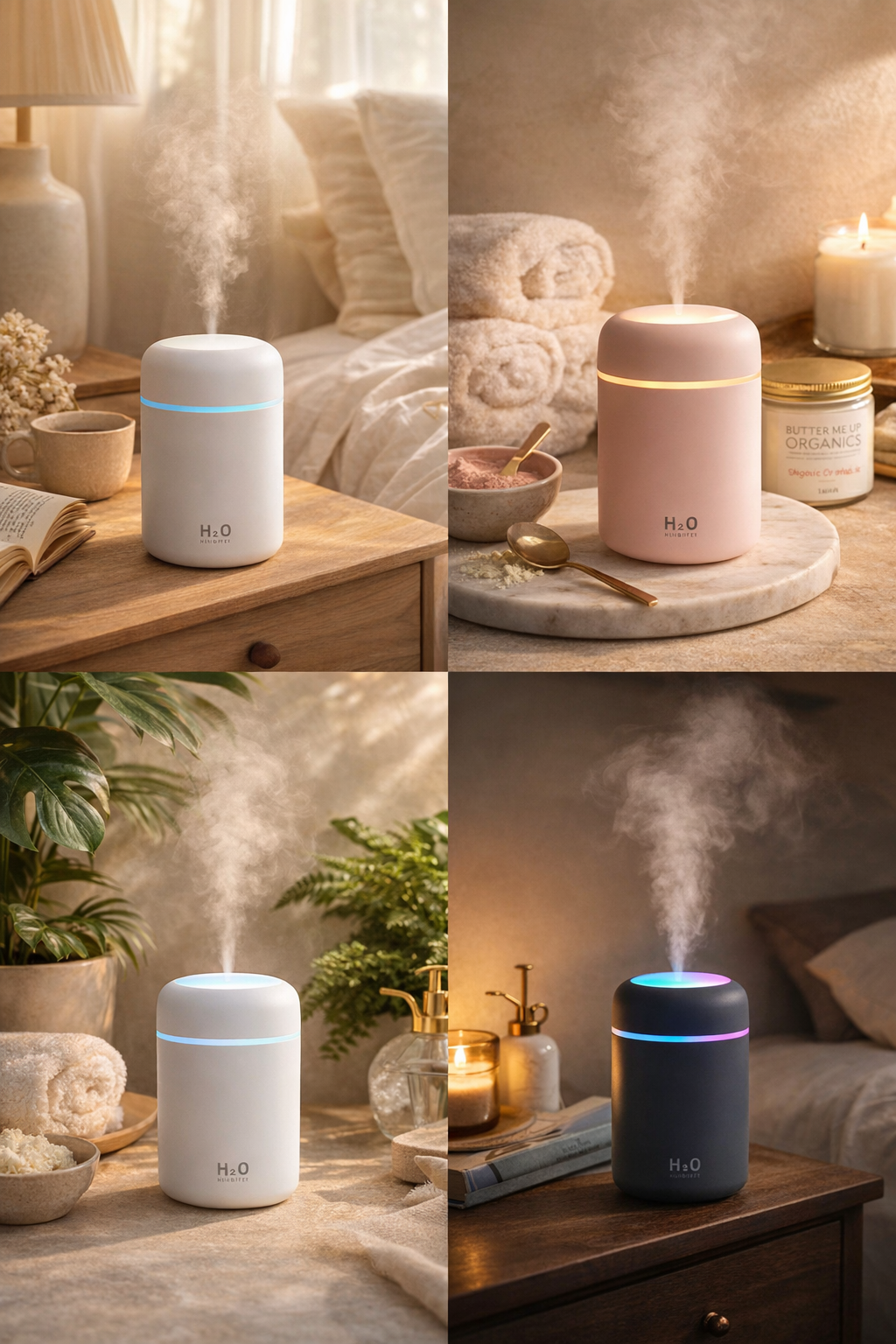 Ultrasonic Aroma Humidifier - Essential Oil Diffuser for Home
